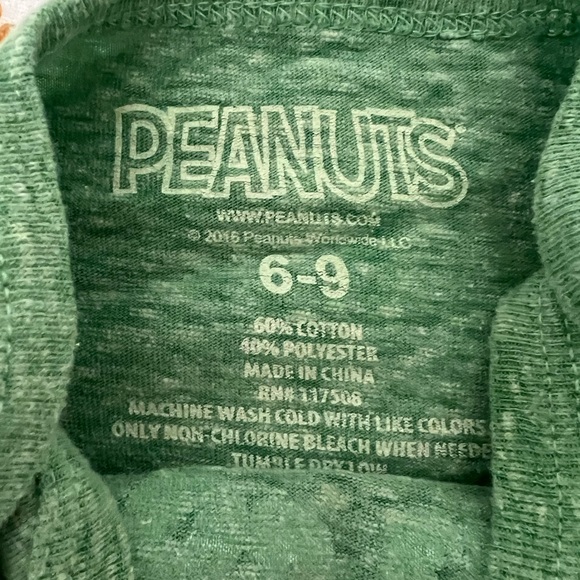 Peanuts Snoopy baby onesies- St Patty’s Day - Picture 2 of 2